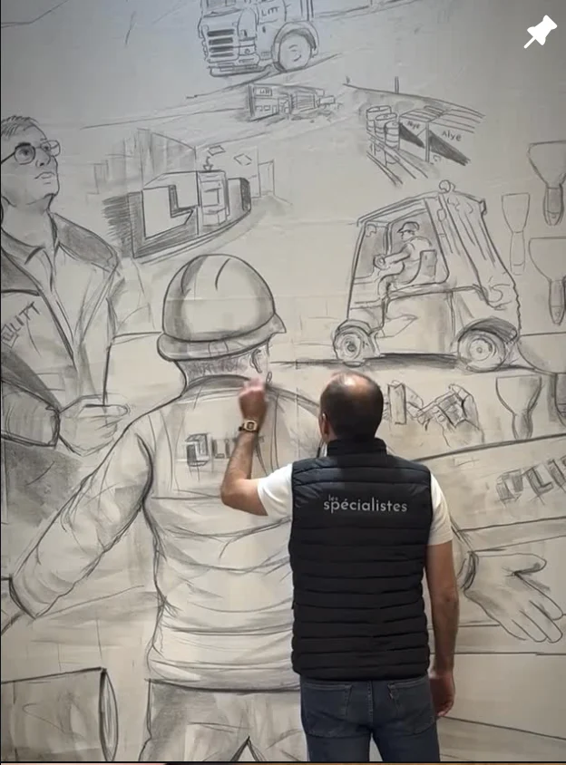 Live mural